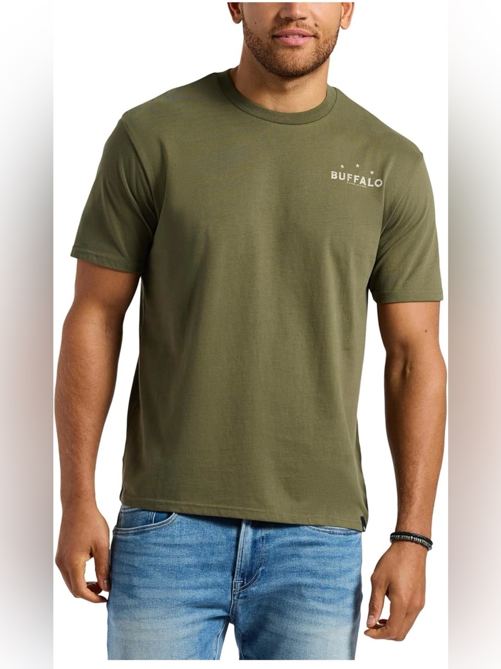 Buffalo David Bitton Men's Short Sleeve Logo Tee-SIZE XXL